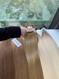 Extensiones de Cabello Vietnamita 100% Virgen de Alta Calidad, Súper Dobles, Color Rubio, Precio al por Mayor - Product Image 4