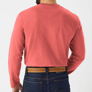 เสื้อยืดแขนยาวผู้ชายสีพื้นเสื้อยืดแขนยาวสำหรับทุกเพศเสื้อยืดผ้าฝ้ายเสื้อโอเวอร์ไซส์ออกแบบได้ตามที่ต้องการ - Product Image 2