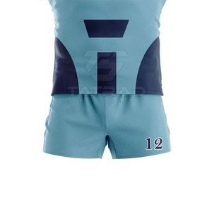 Meilleures ventes Ensembles de maillots de rugby confortables Haute qualité Respirant Séchage rapide Écologique 100% polyester Manches courtes Vente flash - Product Image 5