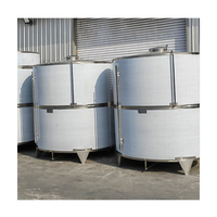 500L 1000L 2000L 304/316 Réservoir de stockage de boissons et de jus de lait de grande capacité en acier inoxydable de qualité alimentaire