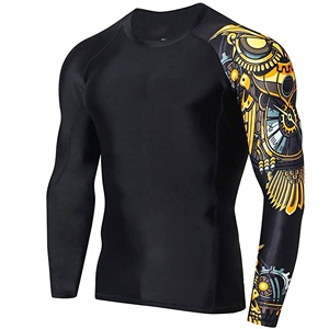 Rashguard de Manga Larga para MMA, BJJ y Surf, con Logotipo Personalizado Impreso por Sublimación 2026, Personalizable, de Spandex/Nailon, Transpirable y de Secado Rápido - Product Image 4