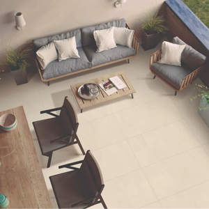 กระเบื้องปูพื้นและผนังพอร์ซเลน Parker Crema รุ่นใหม่ ผิวด้าน ทนกรด สำหรับตกแต่งภายใน วิลล่า โรงพยาบาล ขนาด 60x120 ซม. - Product Image 1