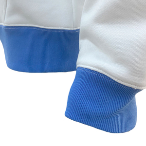 เสื้อมีฮู้ดผ้าฟลีซแบบสวมหัวสำหรับผู้ชายผ้าคอตตอน100% อย่างหนักพิมพ์ลายบล็อกสีพื้นโลโก้ตามสั่ง - Product Image 5