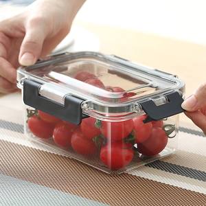 Juego de Recipientes para Alimentos Modernos de 3 Piezas, Cuadrados, de Plástico PET de Grado Alimenticio, Tapas Herméticas, Cierre Rápido, Aptos para Microondas y Congelador, Multifuncionales - Product Image 6