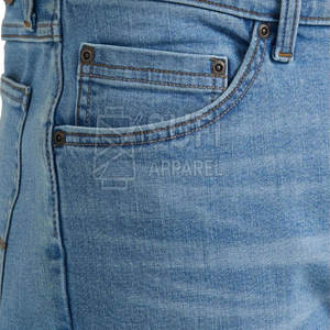 Jeans de Hombre 100% Algodón Transpirable, Corte Recto, Tiro Medio, Cierre de Botones, Estilo Moderno, Ajuste Slim, Casual, para Viajes, Fin de Semana y Uso Diario - Product Image 6