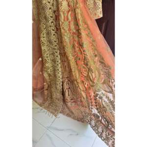 Robes de demoiselle d'honneur élégantes et modernes, à sequins pêche, longues, coupe trapèze, pour femmes - Product Image 6