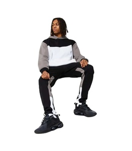 Street Crewneck Cotton Polyester Sportswear Tracksuit Wholesale Custom Tracksuit for Mens Hoodie and Slim Fit <b>Pants</b> Sweatsuits - Product Image 1