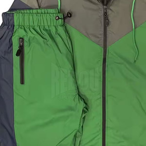 Conjunto de sudadera cortavientos de dos piezas con cremallera para hombre Conjunto de Sudadera con capucha transpirable a prueba de viento de alta calidad Hecho en Pakistán - Product Image 2