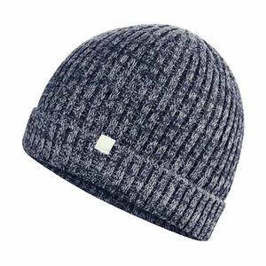 Gorro de Invierno Acrílico Personalizado, Gorro de Punto Suave Tipo Waffle, Gorro Tejido Vintage Cálido en Varios Colores, Talla Única para Ciclismo Diario y Viajes - Product Image 5