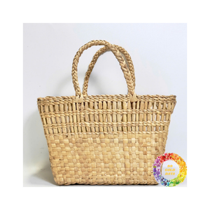 Bolso de playa de algas marinas hecho a mano, bolso de paja duradero con bolsillo interior adecuado para fiestas de verano y vacaciones costeras - Product Image 4
