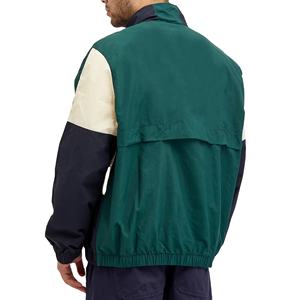 Chaqueta cortavientos para hombre con cremallera al por mayor de color de retazos de nuevo diseño de alta calidad, chaqueta deportiva arrugada de nailon al por mayor - Product Image 6