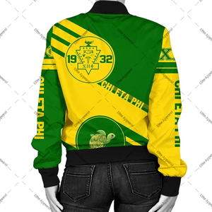 Vêtements grecs personnalisés Chi Eta Phi | Blouson bombardier sororité avec doublure douce et imprimé intégral | Vêtements d'extérieur durables et élégants - Product Image 2