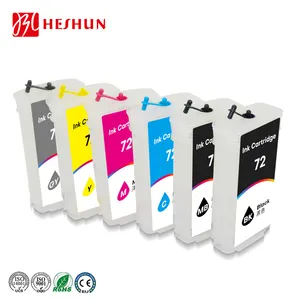 Heshun 72 Refill Ink Cartridge 130ml Chip Ink Cartridge For HP Designjet T790 T1300 T1200 T610 T770 T790 T1120 T620 T1100 T2300
