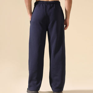 Custom Men's Baggy Sweatpants Loose Fit Oversized Cotton Straight <b>Leg</b> Pants Winter Drawstring Breathable Waterproof Windproof - Product Image 2