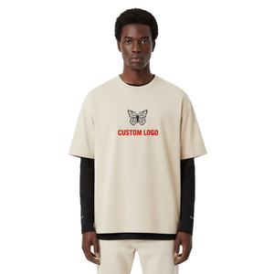 Camiseta de Manga Larga de Diseño Vintage, Estilo Veraniego, Fabricada en Algodón, Corte Holgado, Doble Capa, 2026 - Product Image 3