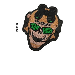 Patch PVC Autocollants pour Vêtements Crochet et Boucle Crânes Chats Patchs Sac À Dos Badges - Product Image 3