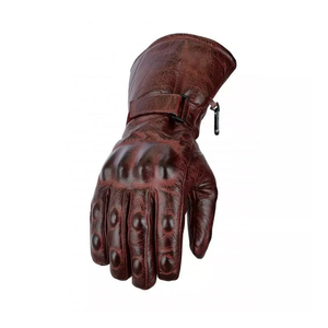Gants longs en cuir de nouveau style pour hommes Gants au design uni Gants en cuir véritable personnalisés OEM à vendre - Product Image 3