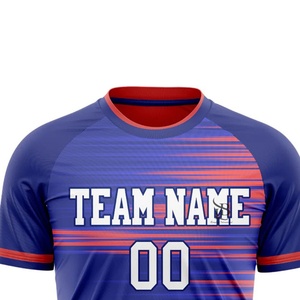 <b>Light</b> Blue Short Sleeve Training Uniform Sportswear Football Shirt Customized Soccer Wear Printing Soccer Clothing Soccer Jersey - Product Image 5