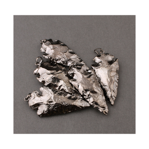 Colgante de punta de flecha de piedra mixta de 35-40mm Fabricante de selección Premium para Abundancia Material de latón de Estilo Vintage para hinduismo - Product Image 5