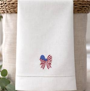 Hand Hemstitch <b>Linen</b> Cotton Towel/<b>napkin</b> - Product Image 1