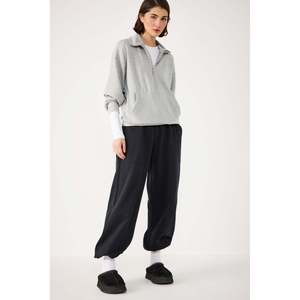 Sweat-shirt en modal à demi-zip - Product Image 4