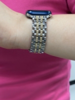 Kadınlar için Apple Watch Elmas Süslemeli Paslanmaz Çelik Kordon, Apple Watch 11-1 SE3-1 38 40 41 42 44 45 46, OEM ODM