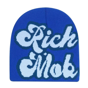 Gorro de punto suave personalizado para invierno, gorro cálido para exteriores, talla ajustable, ropa de calle informal para todos los días para hombres y mujeres - Product Image 3