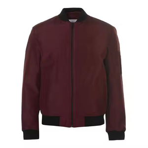 Chaqueta Bomber de satén unisex de calidad premium Cierre de cinturón de estilo callejero de poliéster personalizado para invierno - Product Image 5