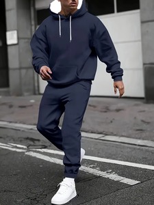 Trajes de jogging de otoño e invierno para hombre Sudadera con capucha a rayas + Pantalones Chándal informal Ropa deportiva masculina Gimnasio Ropa informal Traje de sudor Nuevo - Product Image 6