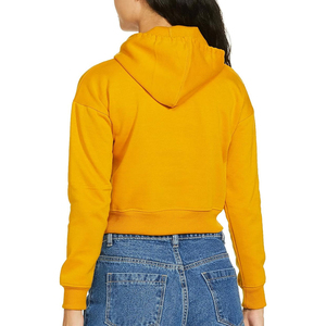 2026 vente en gros de haute qualité Logo personnalisé à manches longues haut court à capuche femmes respirant coton pulls à capuche décontractés pour les femmes - Product Image 3