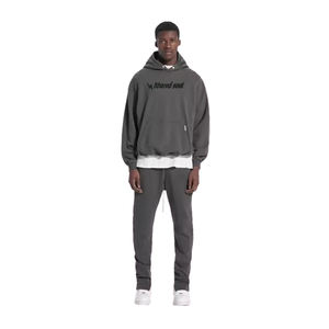 Sudaderas con Capucha de Felpa de Algodón, Corte Holgado, Bordado con Diseño Personalizado, Proveedor de Ropa Urbana de Marca Privada, Venta al Por Mayor - Product Image 1