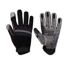 Gants de mécanicien en cuir de grain de peau de chèvre de vache très exigeants gants de conducteur anti-coupure fonctions anti-impact gants de mécanicien - Product Image 6
