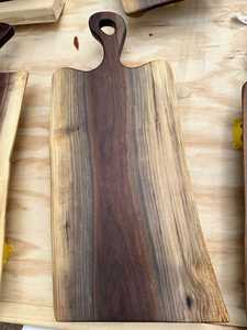 Ensemble de planches à découper en bambou massif avec support Grandes planches à découper en bois pour la préparation des aliments de cuisine en couleur bois naturel - Product Image 4