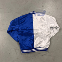 Veste bomber en satin de soie réversible formelle d'hiver personnalisable Phi Beta Sigma, style universitaire avec lettres grecques, fermeture éclair