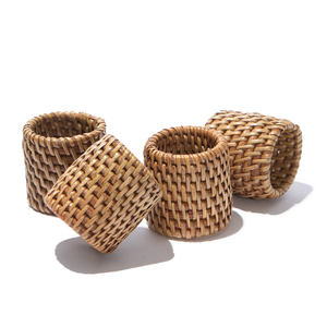 ห่วงแขวนผ้าเช็ดปากทำจากหวายหรูหรา - Product Image 3