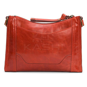 Sac à bandoulière pour femme de grande capacité, en cuir véritable fait main de qualité supérieure, léger et doux, avec fermeture éclair, pour le travail et les courses - Product Image 2