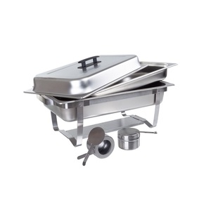 Plato de roce de metal de acero inoxidable duradero con soporte de combustible acabado elegante ideal para reuniones corporativas - Product Image 5