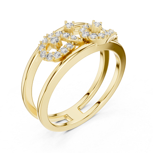 แหวนทองคำ 14K ประดับเพชรเลี้ยงในห้องปฏิบัติการ สำหรับผู้หญิง เหมาะสำหรับเป็นของขวัญในโอกาสหมั้น แต่งงาน และวันครบรอบ |   ทองชุบเคลือบทองคำแท้รับรองโดย IGI - Product Image 5