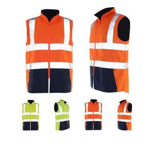 Chaleco de Seguridad Reflectante de Alta Visibilidad Morado, Uniforme de Trabajo de Construcción, Chaleco de Rescate de Seguridad 100% Poliéster con Logotipo y Múltiples Bolsillos - Product Image 3