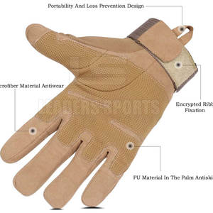 Gants tactiques, respirants, durs, confortables, à vendre, gants tactiques mécaniques personnalisés - Product Image 3