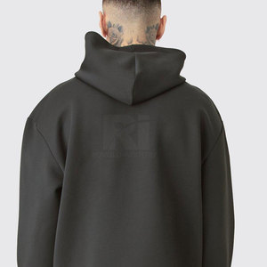 เสื้อฮู้ดผู้ชายแบบสวมหัวมีฮู้ดลายนูนสำหรับผู้ใหญ่2025ลำลองออกแบบได้ตามต้องการดีไซน์ล่าสุด - Product Image 5