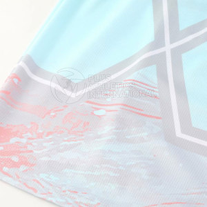 Ensemble de maillots de basket-ball pour hommes haut sans manches imprimé par sublimation et short combo pour hommes uniforme de basket-ball personnalisé - Product Image 5