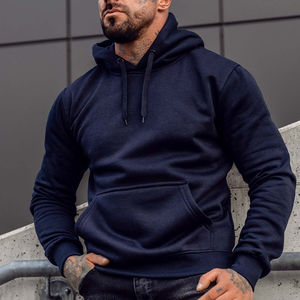 Sweat à capuche pour hommes 100% coton de haute qualité avec poches élégantes Design sportif respirant pour les sports d'hiver Prix de gros - Product Image 6