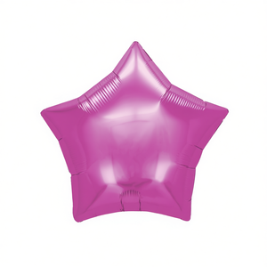 Palloncino a Forma di Stella in Foil Fucsia 19 Pollici per Decorazioni Festive - Product Image 2