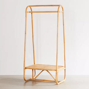 Séchoir à linge en rotin naturel fait à la main, respectueux de l'environnement, pour suspendre les vêtements - Product Image 3