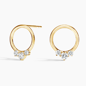 Boucles d'oreilles en argent sterling S925 classiques à la mode avec diamant Moissanite pour cadeau d'anniversaire de fête de mariage - Product Image 3