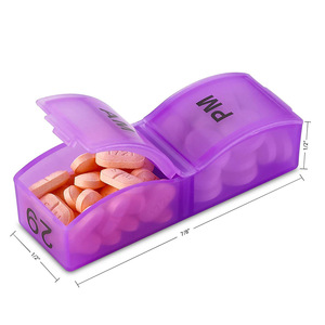 Caja de Medicina de plástico portátil colorida con 31 días de almacenamiento de pastillas de múltiples compartimentos independiente para fundas de tabletas de viaje <span class=keywords><strong>mensuales</strong></span> - Product Image 6