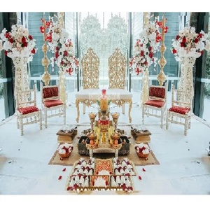 Exclusively Designed <b>Wooden</b> Hand Carved Wedding Mandap Chairs <b>for</b> <b>Sale</b> <b>for</b> Parties and Gujarati Weddings Australia Uk USA - Product Image 1