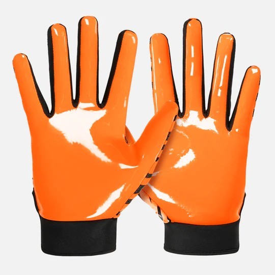 Gants De Football Américain Ultra Tactiques Antidérapants Pour Enfants - Parfaits Pour Rugby Garçons Et Filles, Protection Élastique Respirante Et Imperméable, 5 à 14 Ans (Orange)