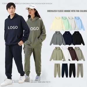 Fabricante personalizado francés Terry Sudadera con capucha en blanco Unisex 100% algodón de gran tamaño peso pesado 14 Oz sudaderas con capucha hombres DDP envío - Product Image 2